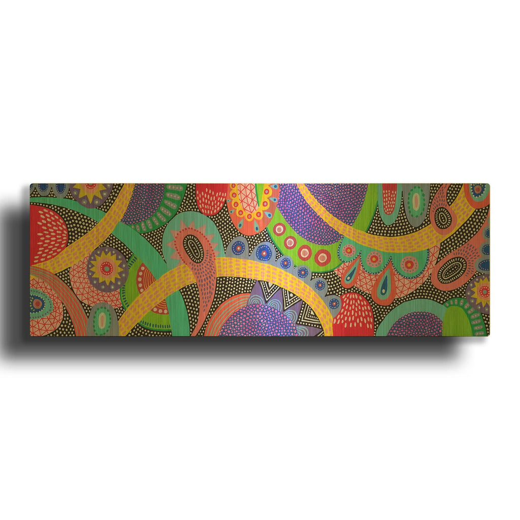 'Rush Hour' By Hello Angel Gold Metal Wall Art