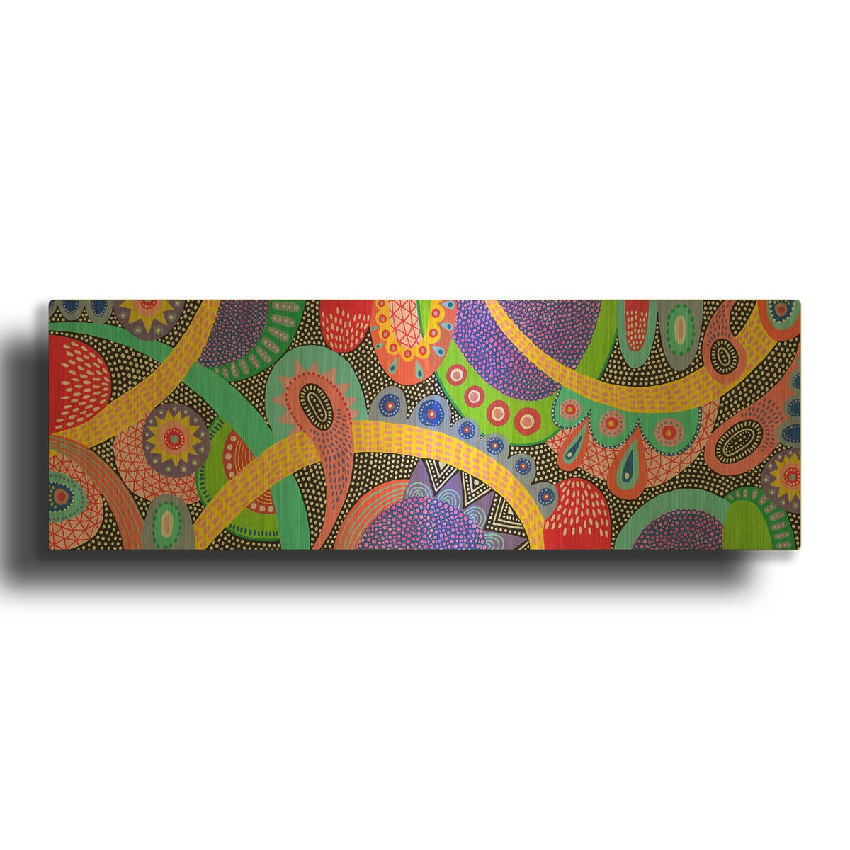'Rush Hour' By Hello Angel Gold Metal Wall Art