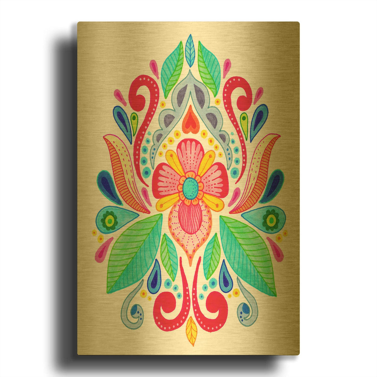 'Marker Kurbit' By Hello Angel Gold Metal Wall Art