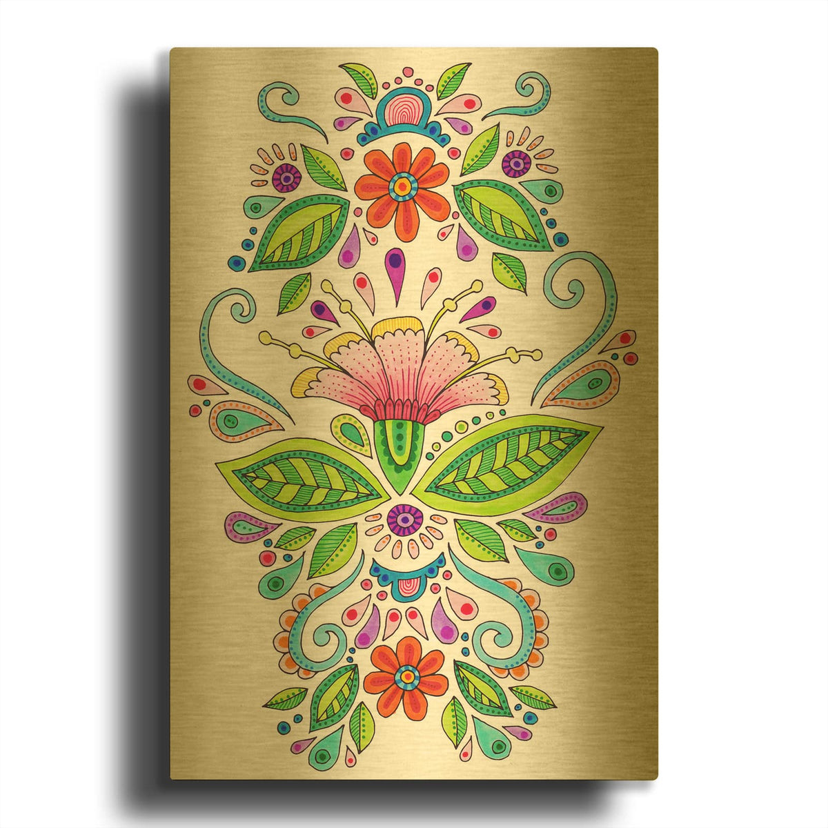 'Kurbit' By Hello Angel Gold Metal Wall Art