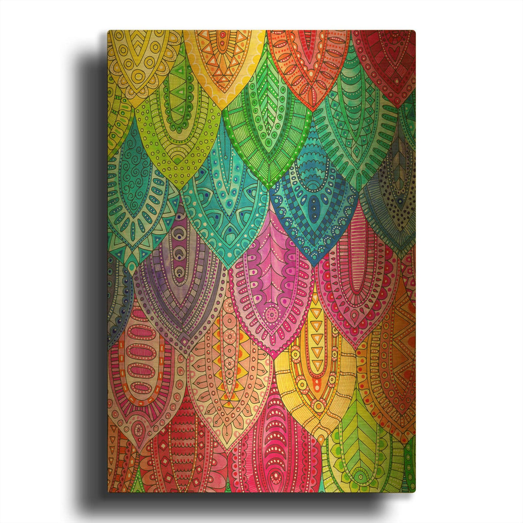 'Scales' By Hello Angel Gold Metal Wall Art