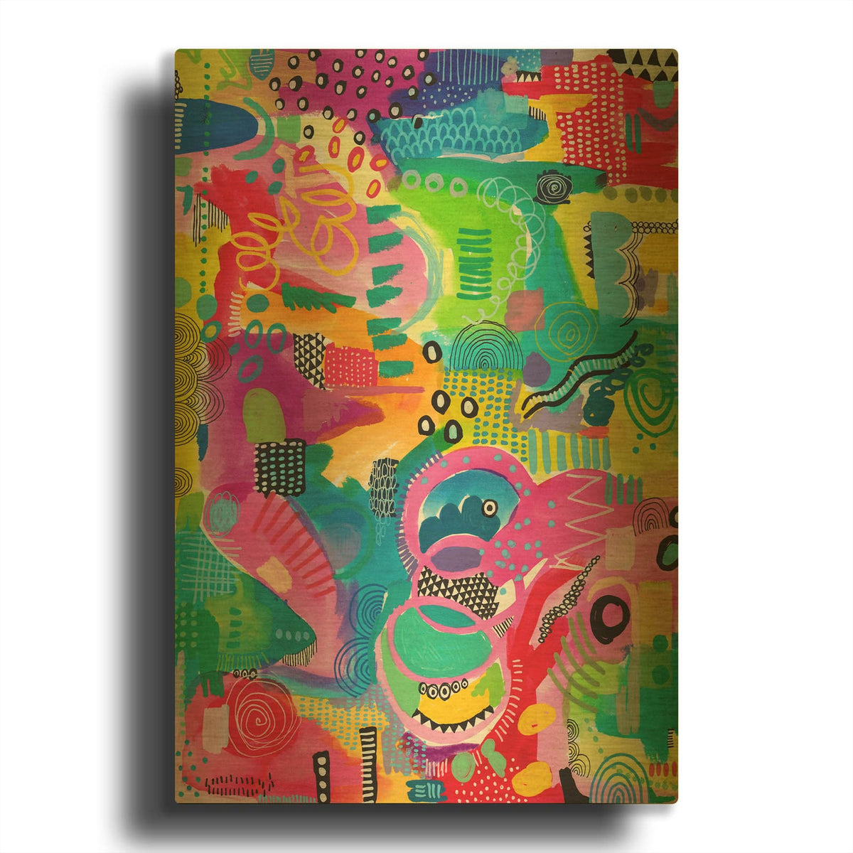 'Candy Corner' By Hello Angel Gold Metal Wall Art