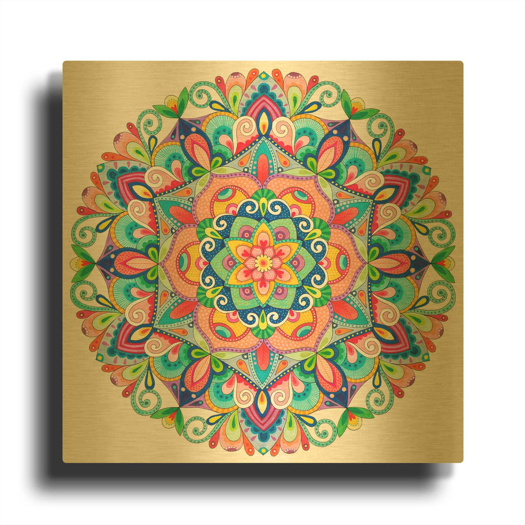 'Beneath The Summer Sky' By Hello Angel Gold Metal Wall Art