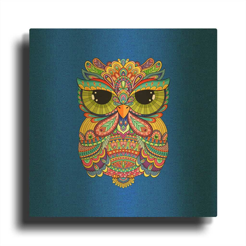 'Charming Charlie Owl' By Hello Angel Gold Metal Wall Art