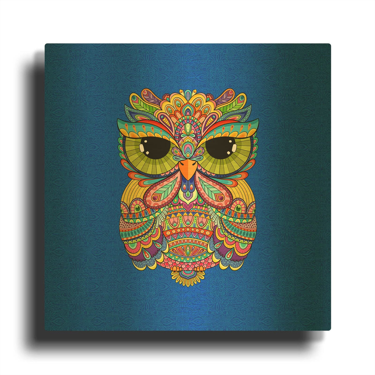 'Charming Charlie Owl' By Hello Angel Gold Metal Wall Art