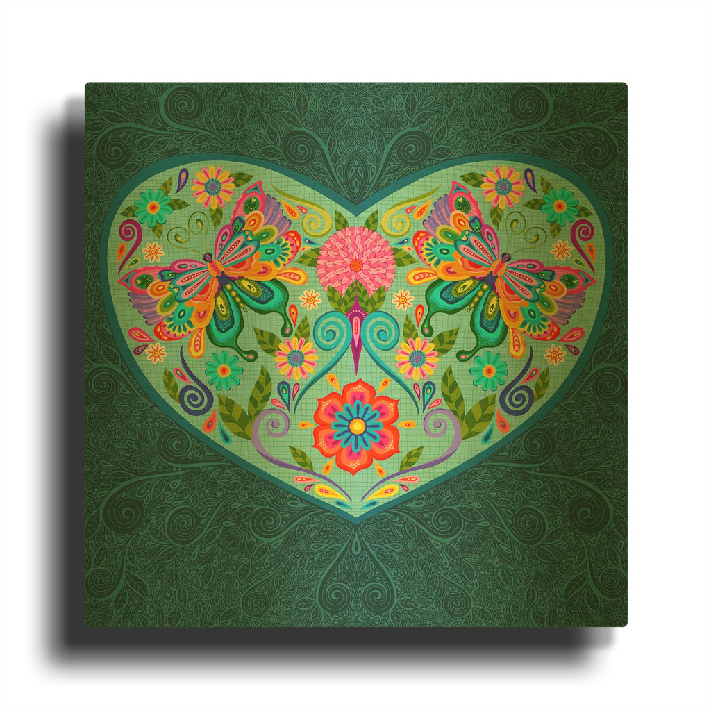 'Garden Love' By Hello Angel Gold Metal Wall Art