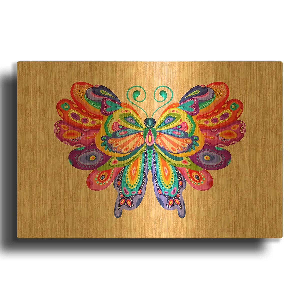 'Wings Of Wonder 2' By Hello Angel Gold Metal Wall Art