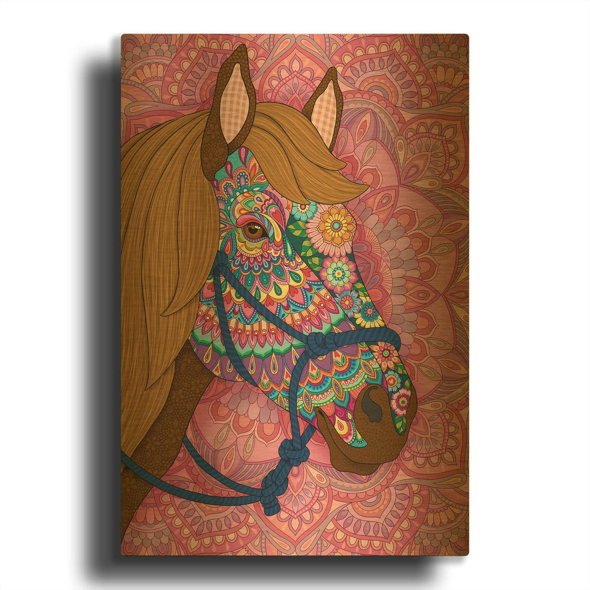 'Pretty Pony' By Hello Angel Gold Metal Wall Art