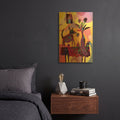 'Still Life With Dog And Fruits' By Holly McGee Gold Metal Wall Art
