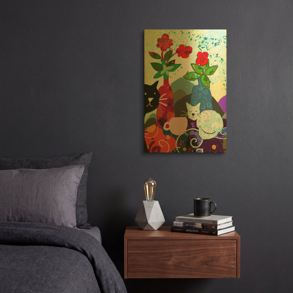 'Divine Morning' By Holly McGee Gold Metal Wall Art