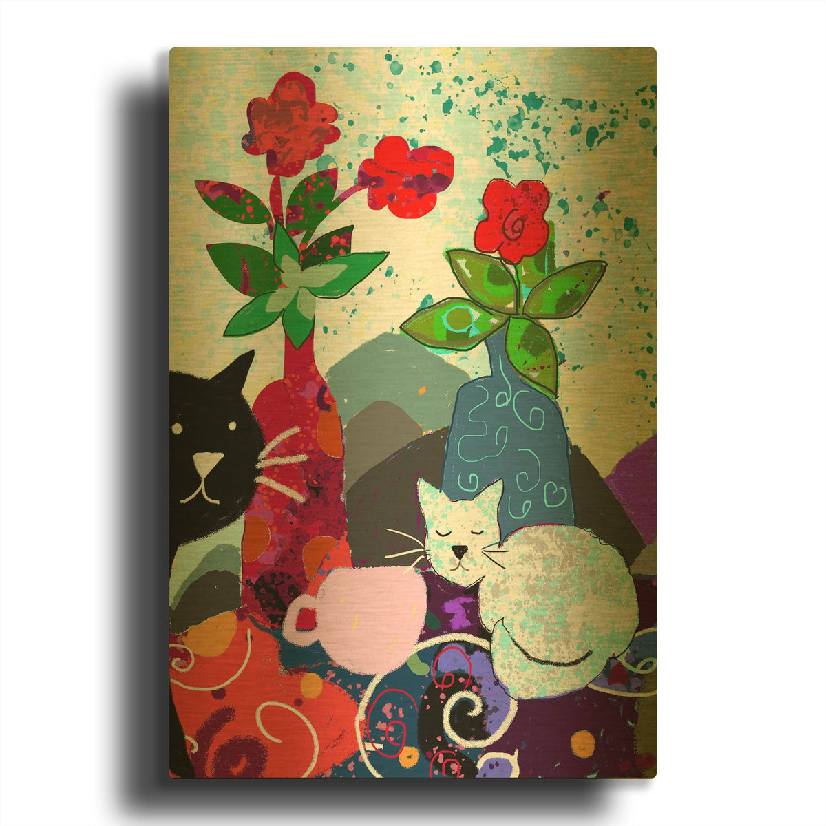 'Divine Morning' By Holly McGee Gold Metal Wall Art