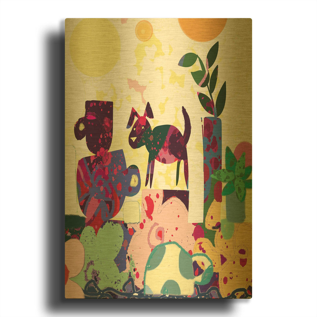 'Early June' By Holly McGee Gold Metal Wall Art