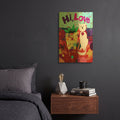 'Hi Love' By Holly McGee Gold Metal Wall Art