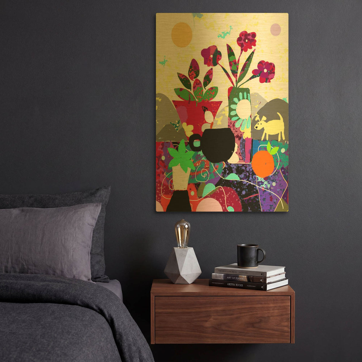 'Mountain Morning' By Holly McGee Gold Metal Wall Art