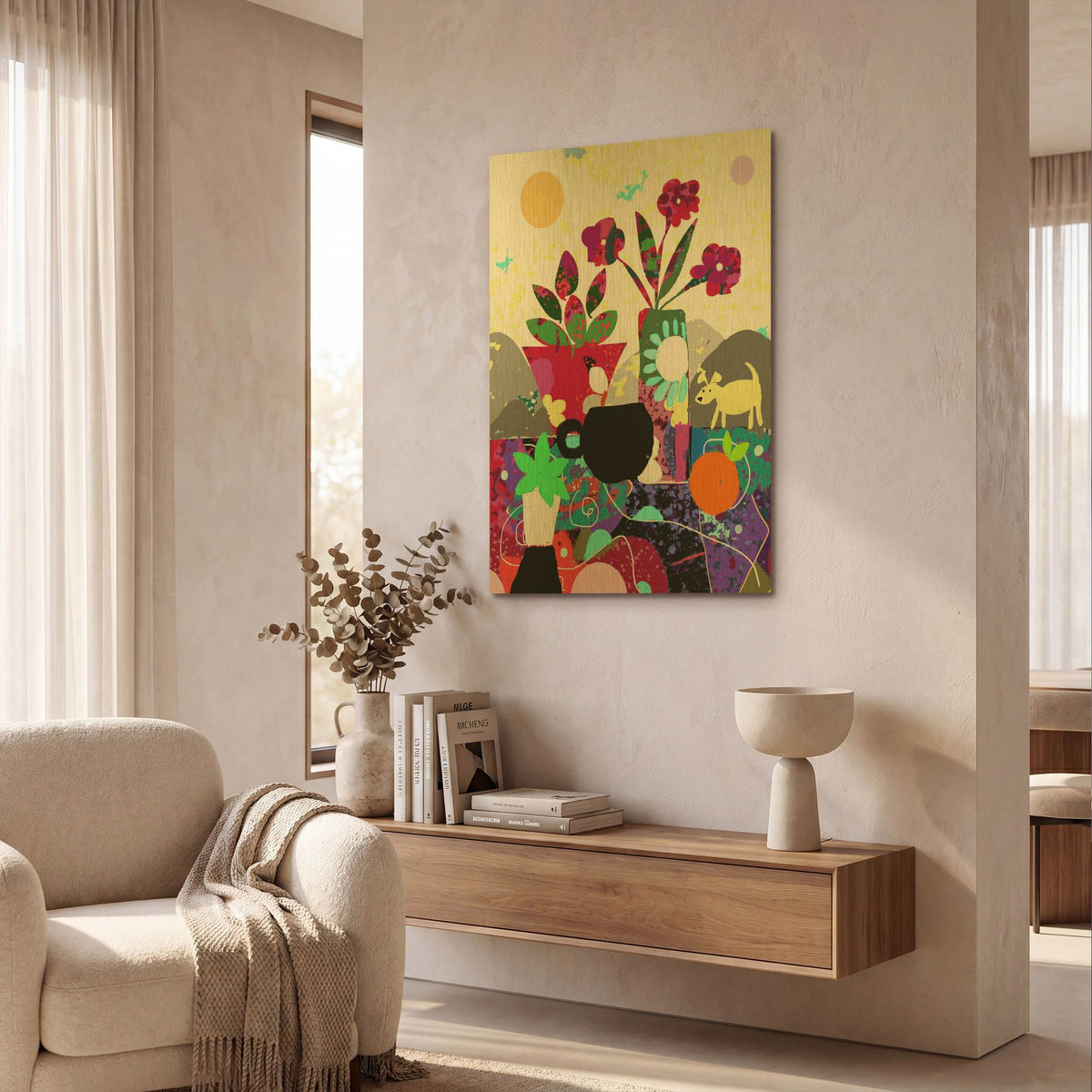 'Mountain Morning' By Holly McGee Gold Metal Wall Art