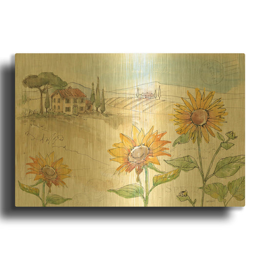 'Tuscan Elegance IV' By Anne Tavoletti Gold Metal Wall Art