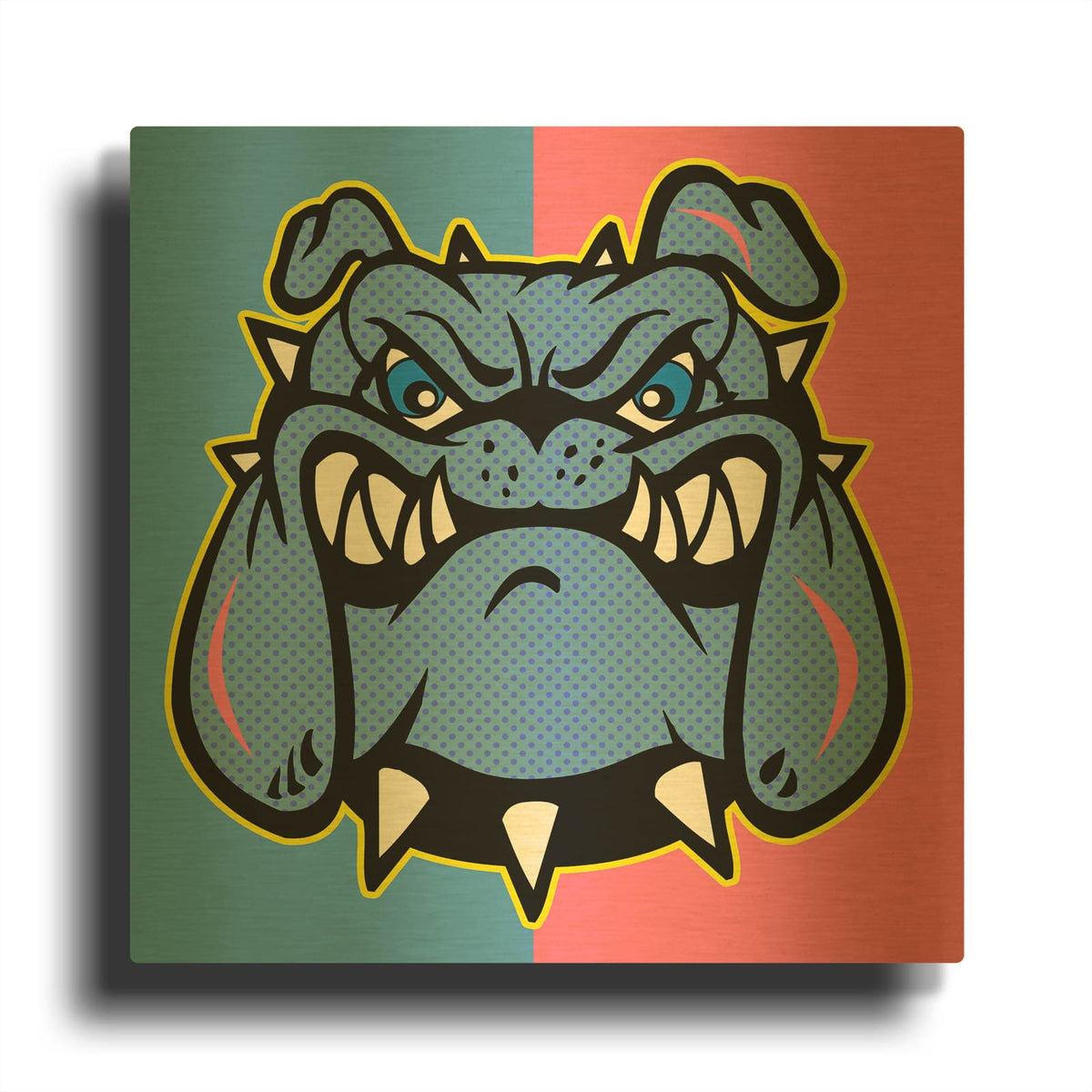 'Boldog 6' By Mark Ashkenazi Gold Metal Wall Art