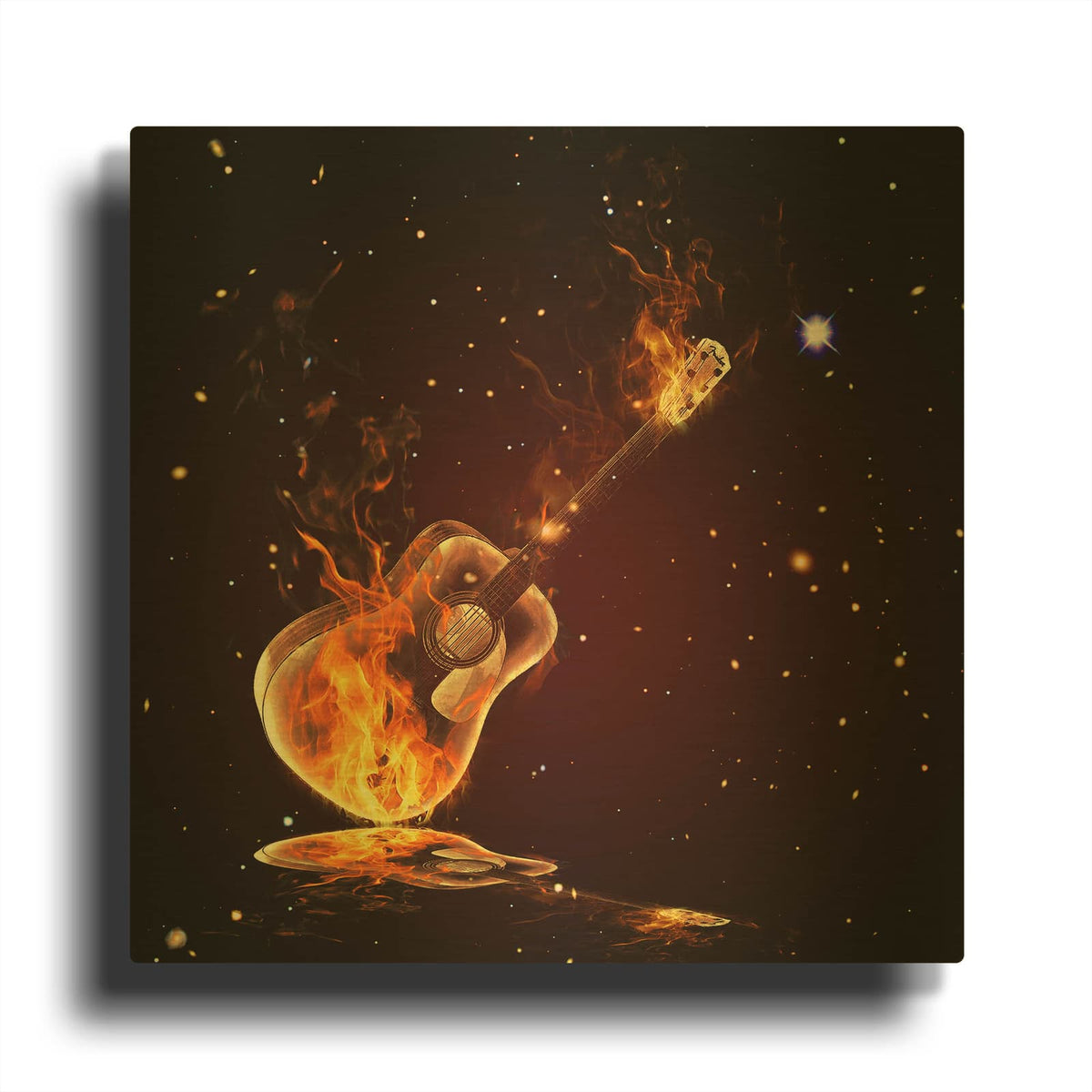 'Gutat' By Mark Ashkenazi Gold Metal Wall Art