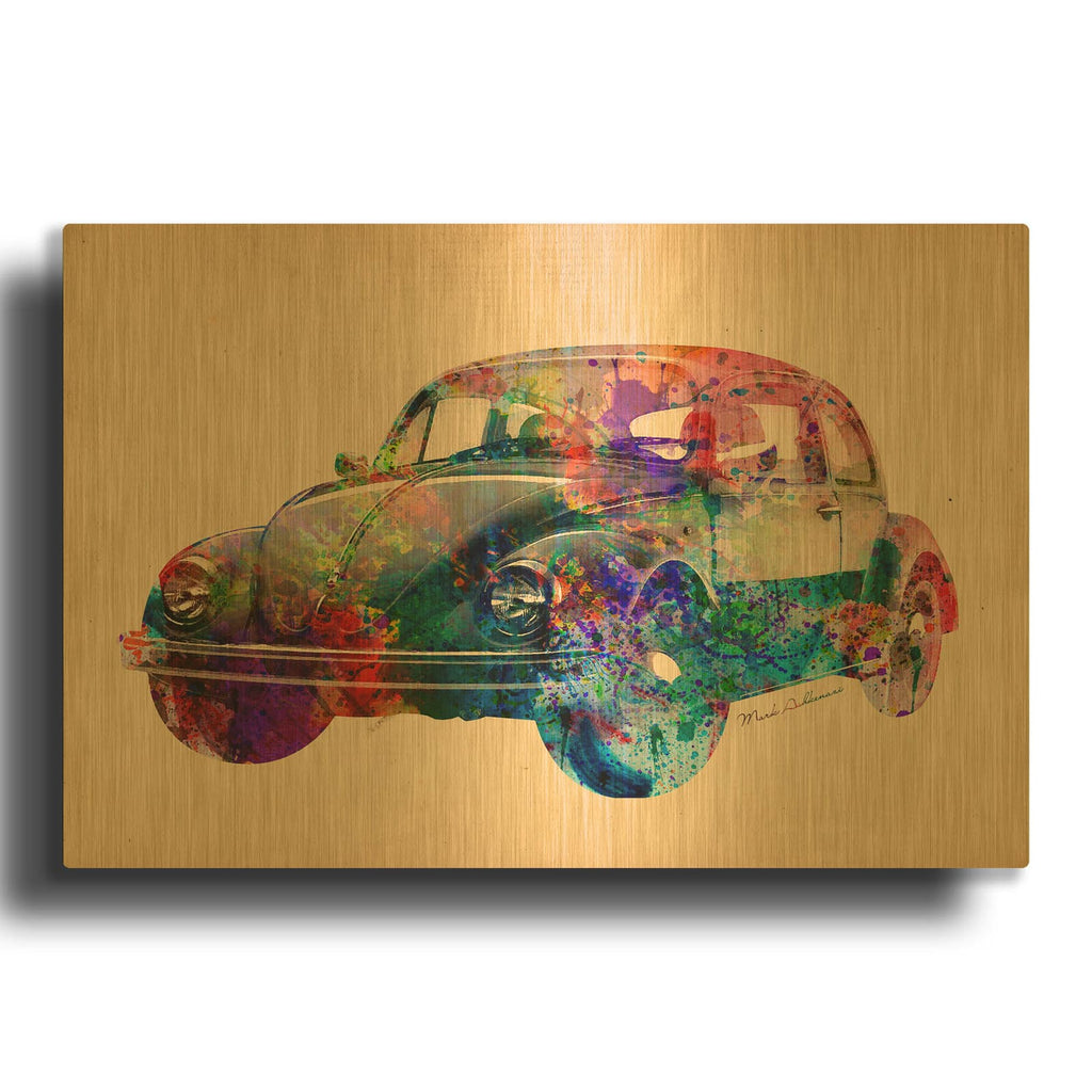 'Wallpaper' By Mark Ashkenazi Gold Metal Wall Art