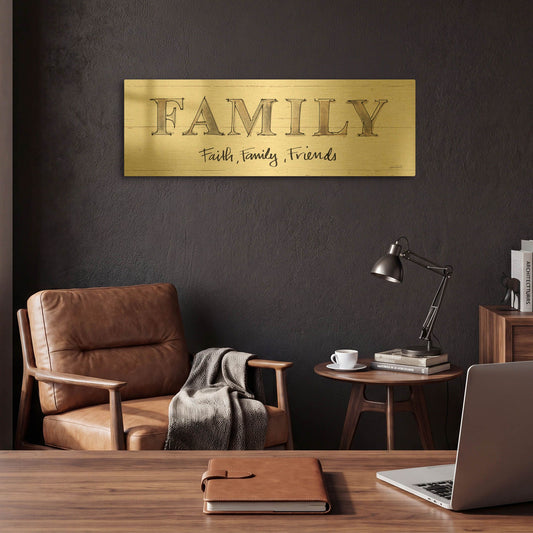 'Farm Memories VII Friends' By Anne Tavoletti Gold Metal Wall Art