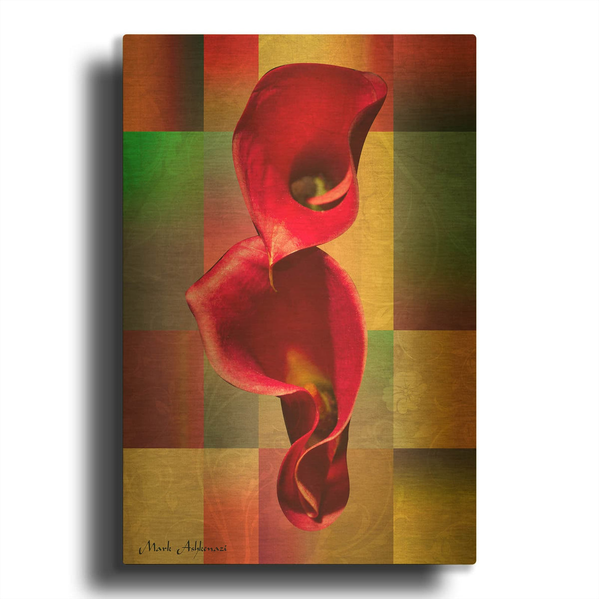 'Bbb 2' By Mark Ashkenazi Gold Metal Wall Art