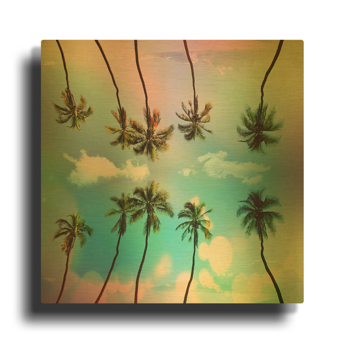 'Tropical' By Mark Ashkenazi Gold Metal Wall Art