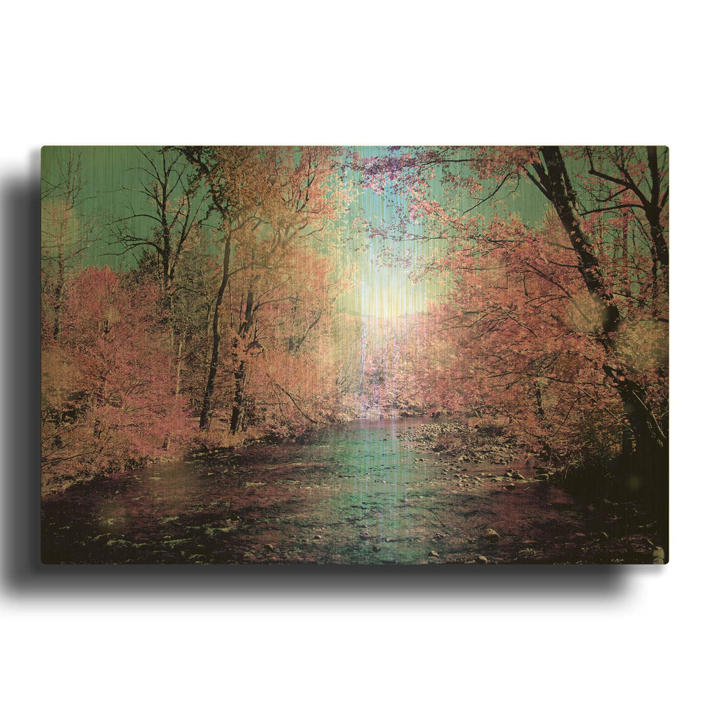 'Deep Forest 2' By Mark Ashkenazi Gold Metal Wall Art