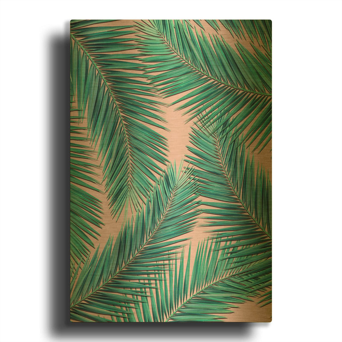 'Palm' By Mark Ashkenazi Gold Metal Wall Art