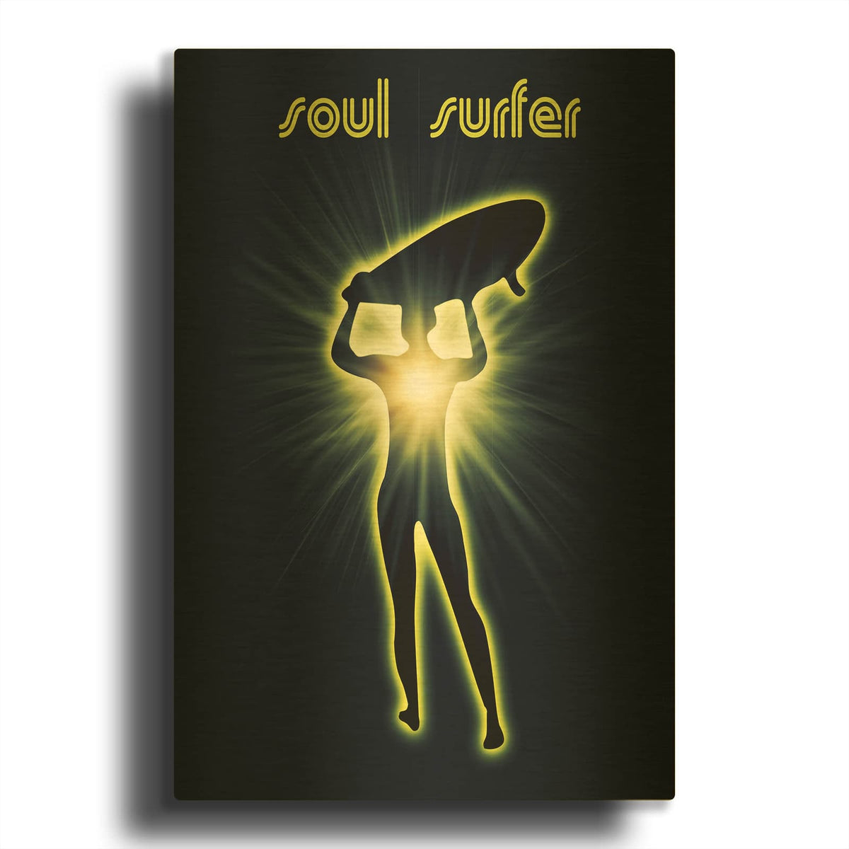 'Soul Surfer 2' By Mark Ashkenazi Gold Metal Wall Art