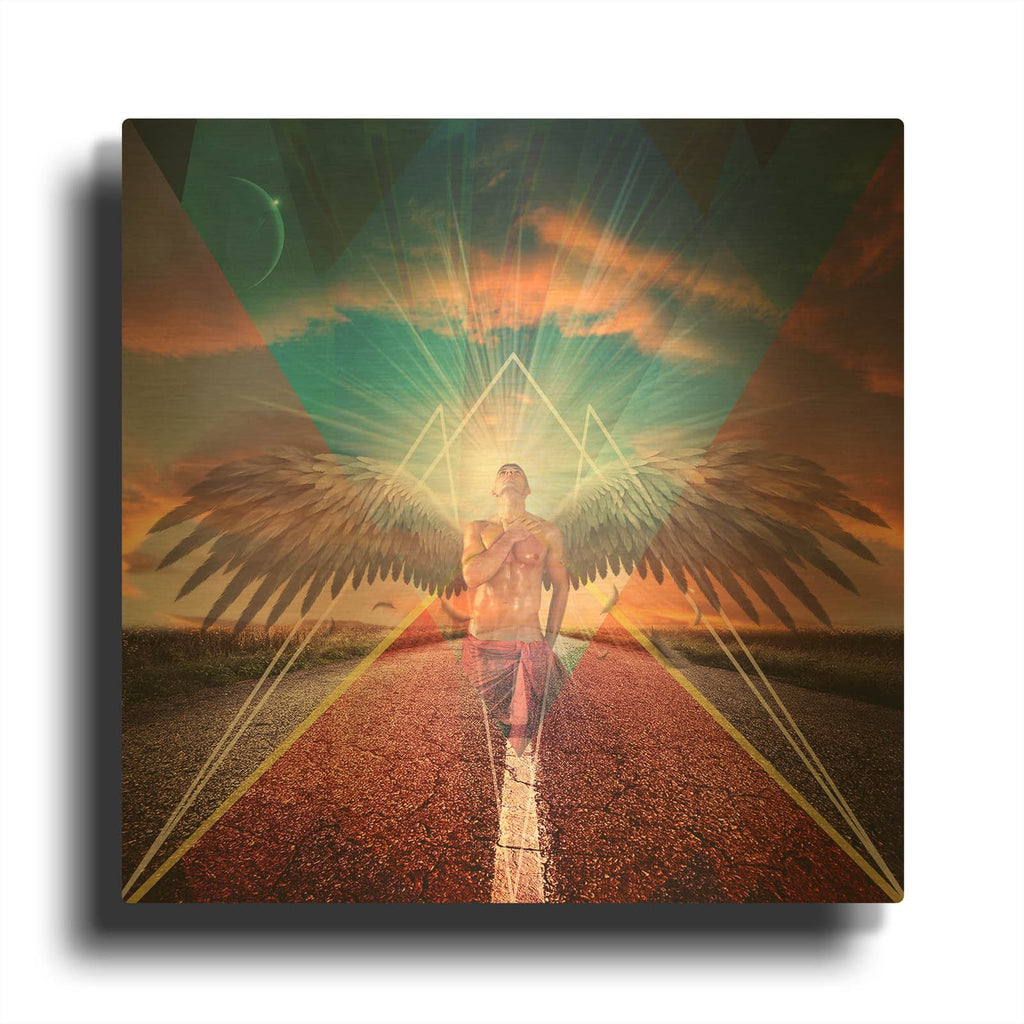 'The Rowd' By Mark Ashkenazi Gold Metal Wall Art