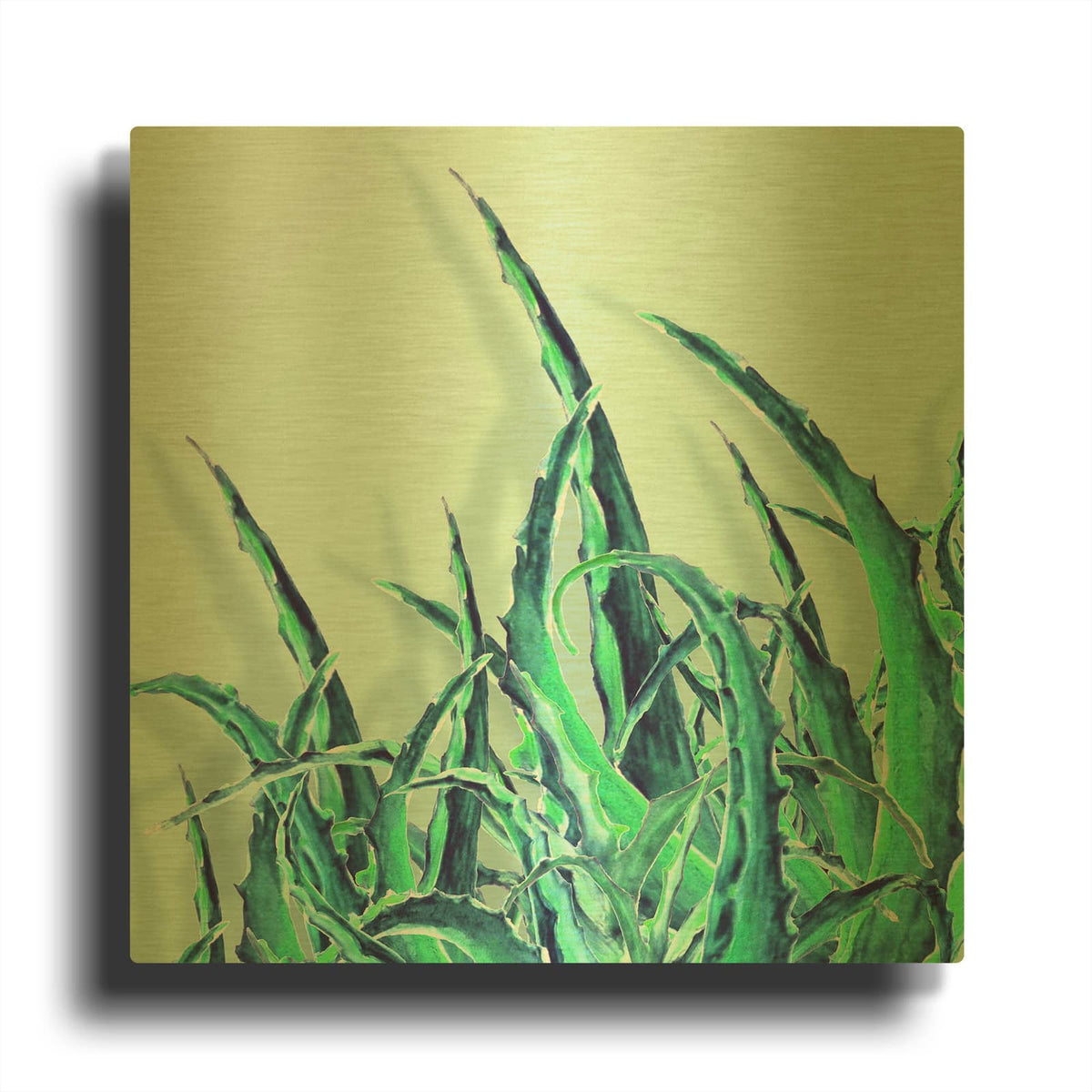 'Lol' By Mark Ashkenazi Gold Metal Wall Art