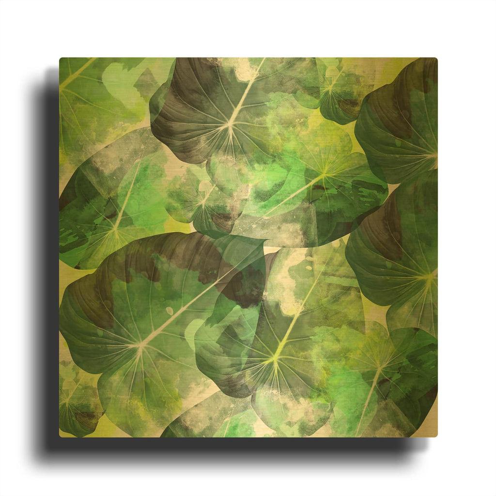 'Tropical Art 2' By Mark Ashkenazi Gold Metal Wall Art
