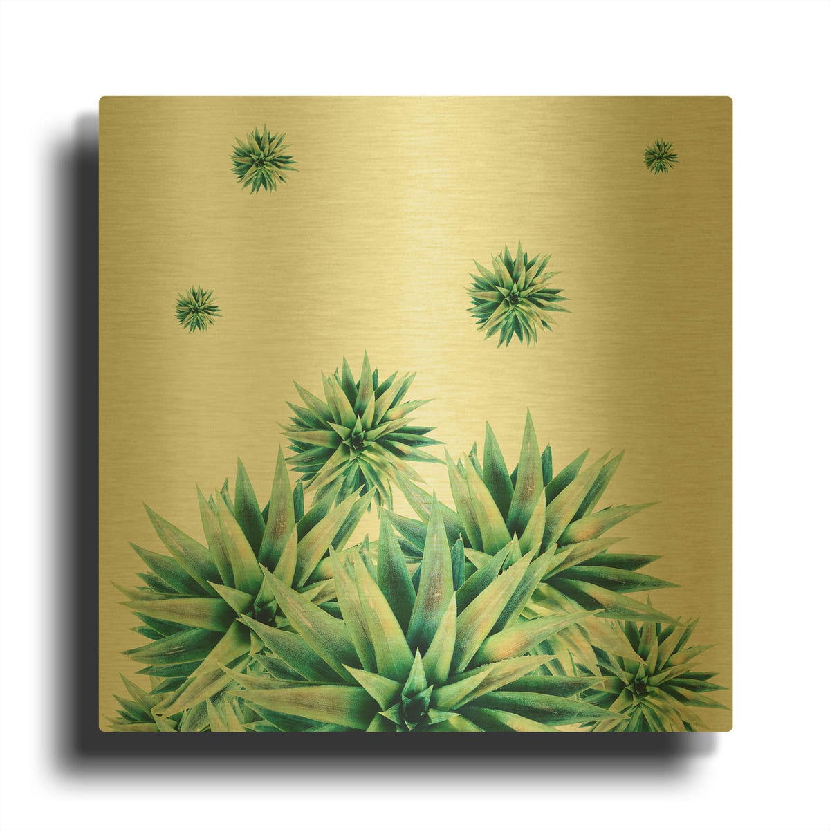 'Tropical Stars' By Mark Ashkenazi Gold Metal Wall Art