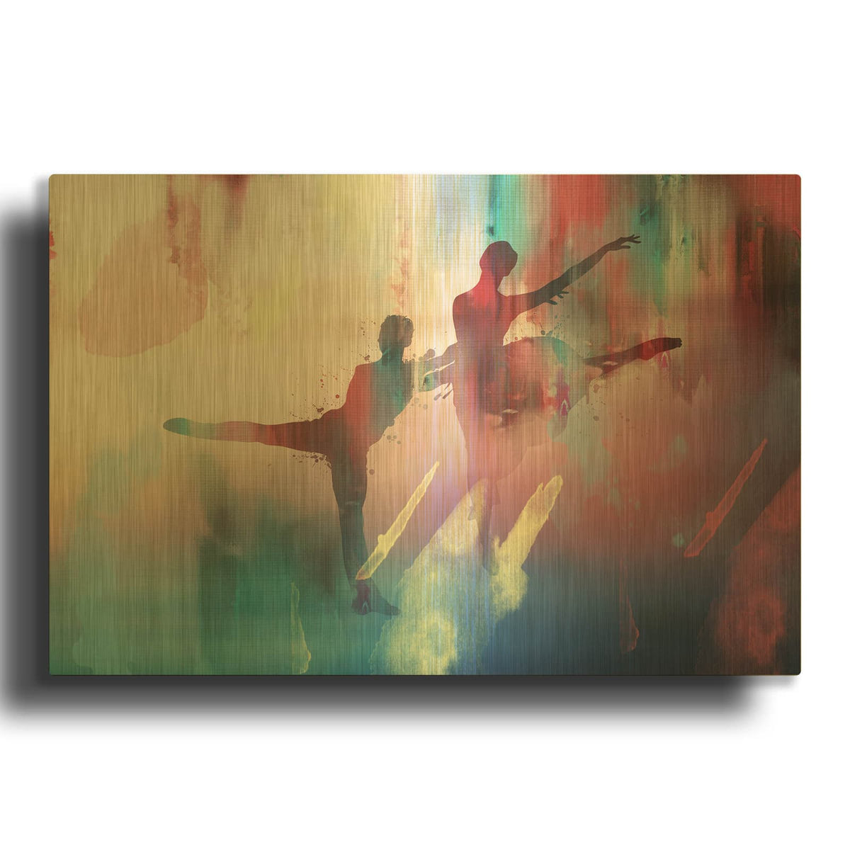 'Dancing' By Mark Ashkenazi Gold Metal Wall Art