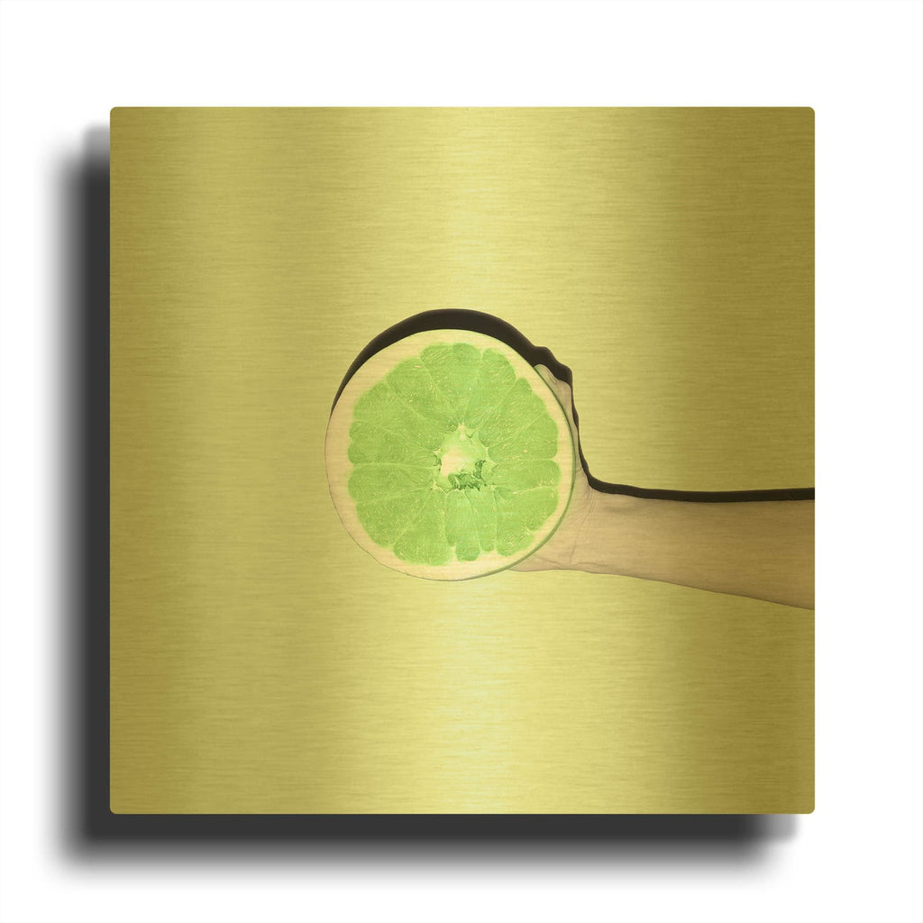 'Fruit' By Mark Ashkenazi Gold Metal Wall Art