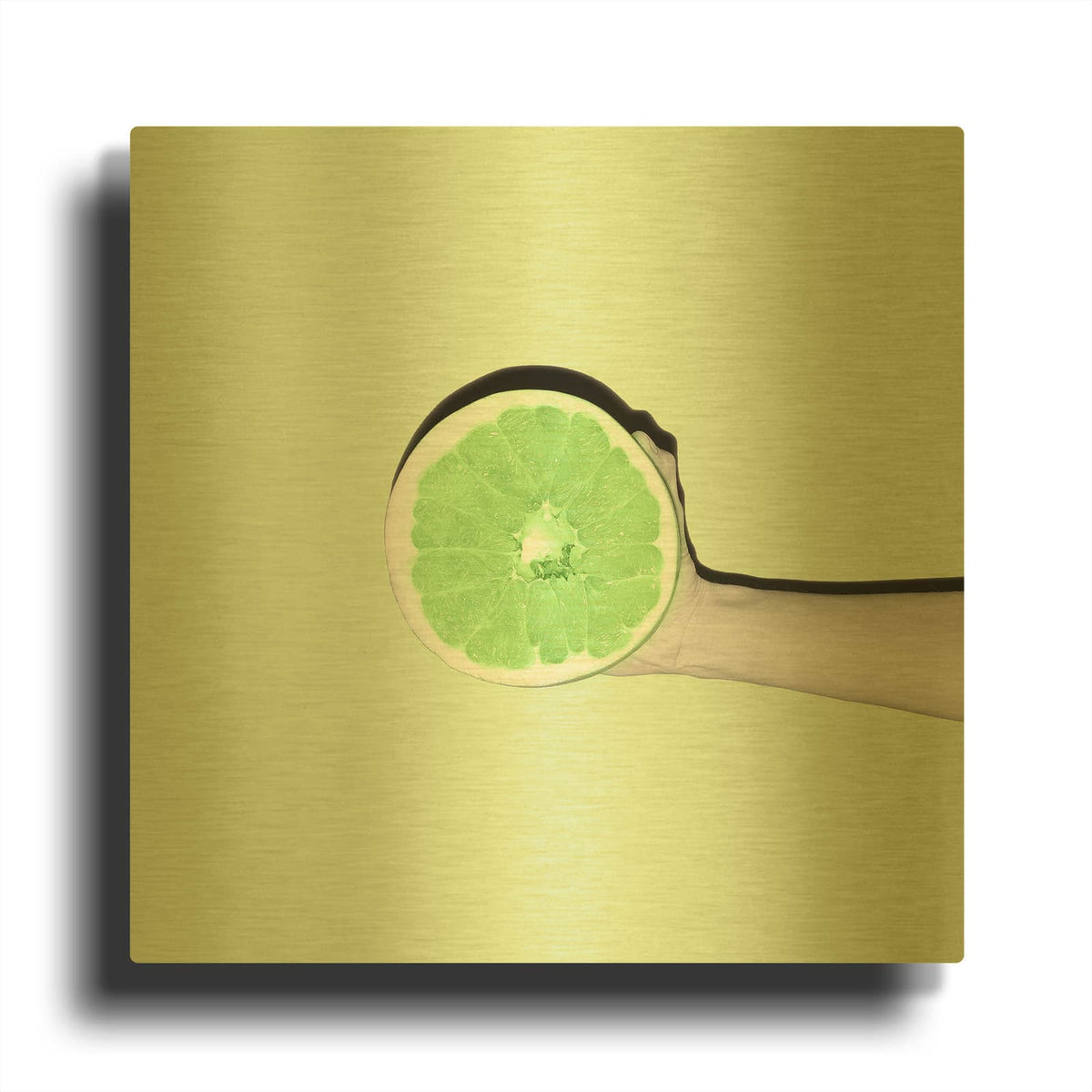 'Fruit' By Mark Ashkenazi Gold Metal Wall Art
