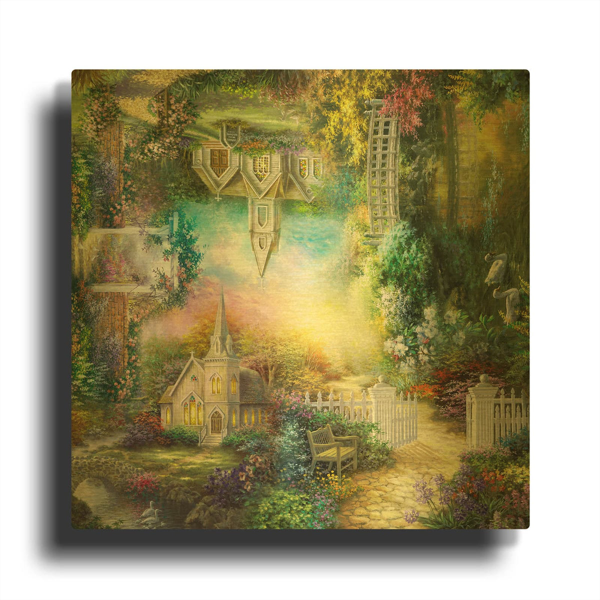 'Take Me To Church' By Nicky Boehme Gold Metal Wall Art