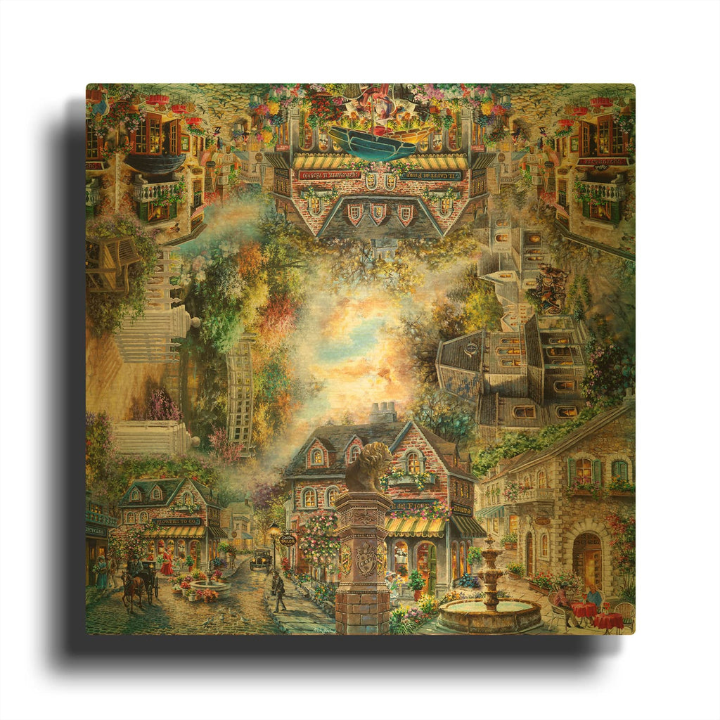 'Taking It To The Streets' By Nicky Boehme Gold Metal Wall Art