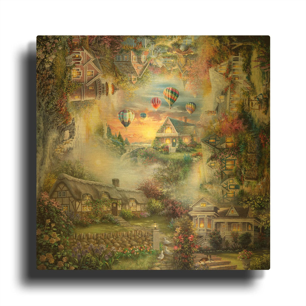 'Nickys Haven' By Nicky Boehme Gold Metal Wall Art