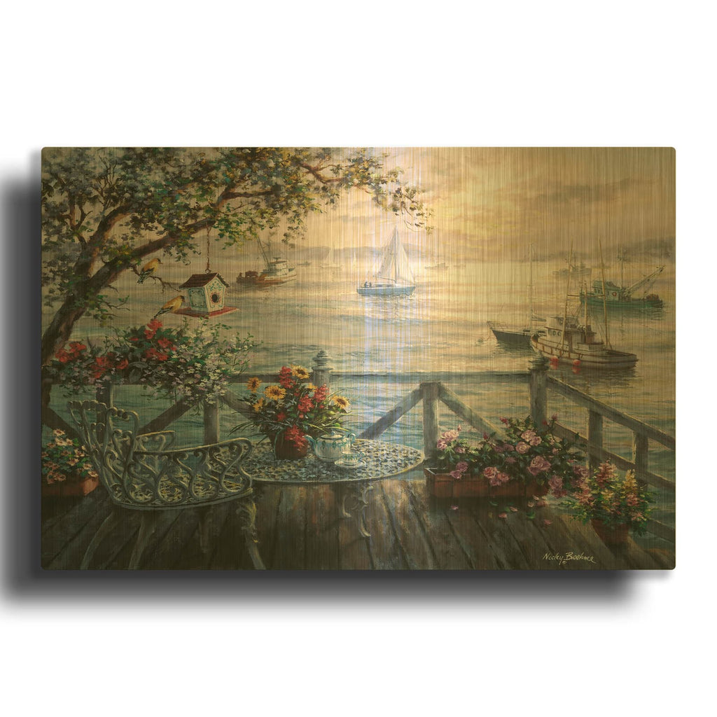 'Treasures Of The Sea' By Nicky Boehme Gold Metal Wall Art