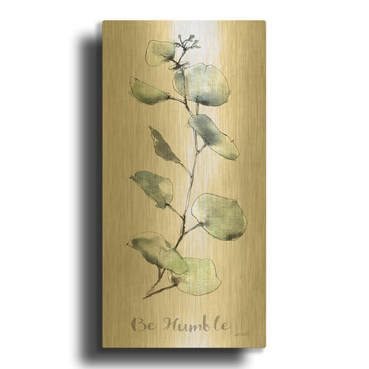 'Modern Farmhouse XV' By Anne Tavoletti Gold Metal Wall Art