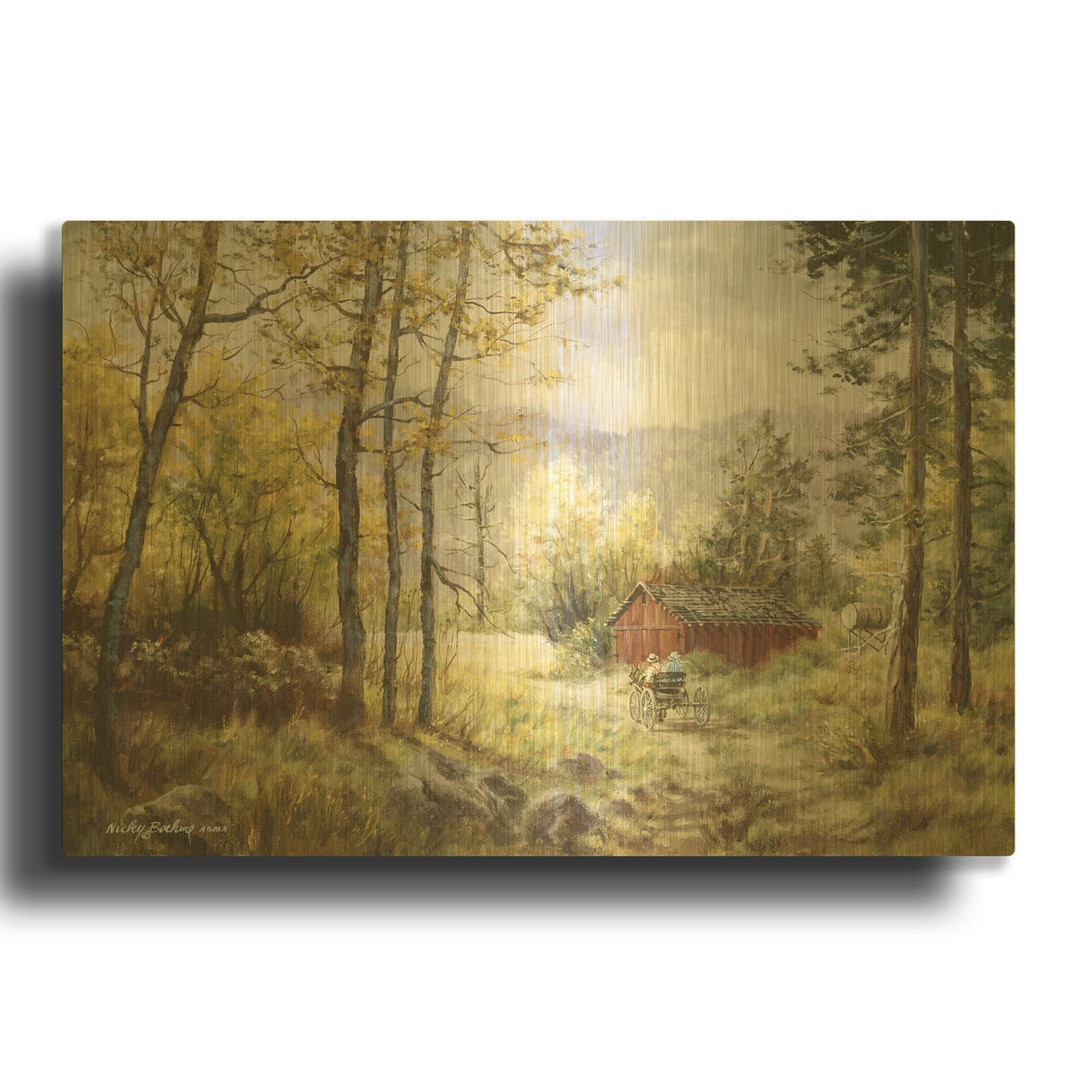 'Friends' By Nicky Boehme Gold Metal Wall Art