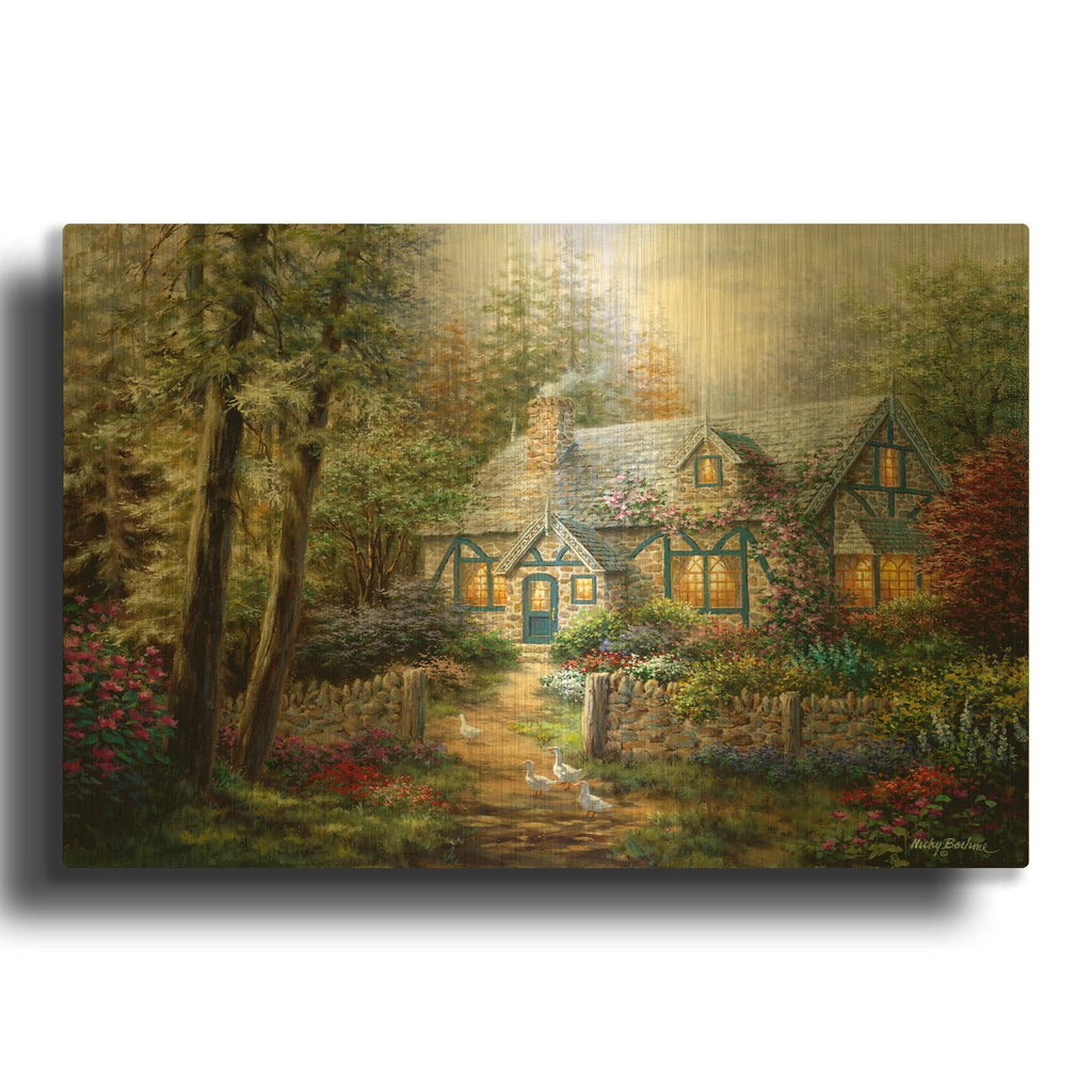 'A Country Gem' By Nicky Boehme Gold Metal Wall Art