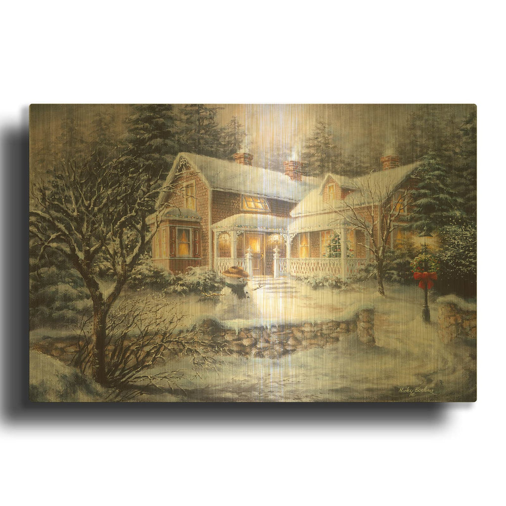 'Winter' By Nicky Boehme Gold Metal Wall Art