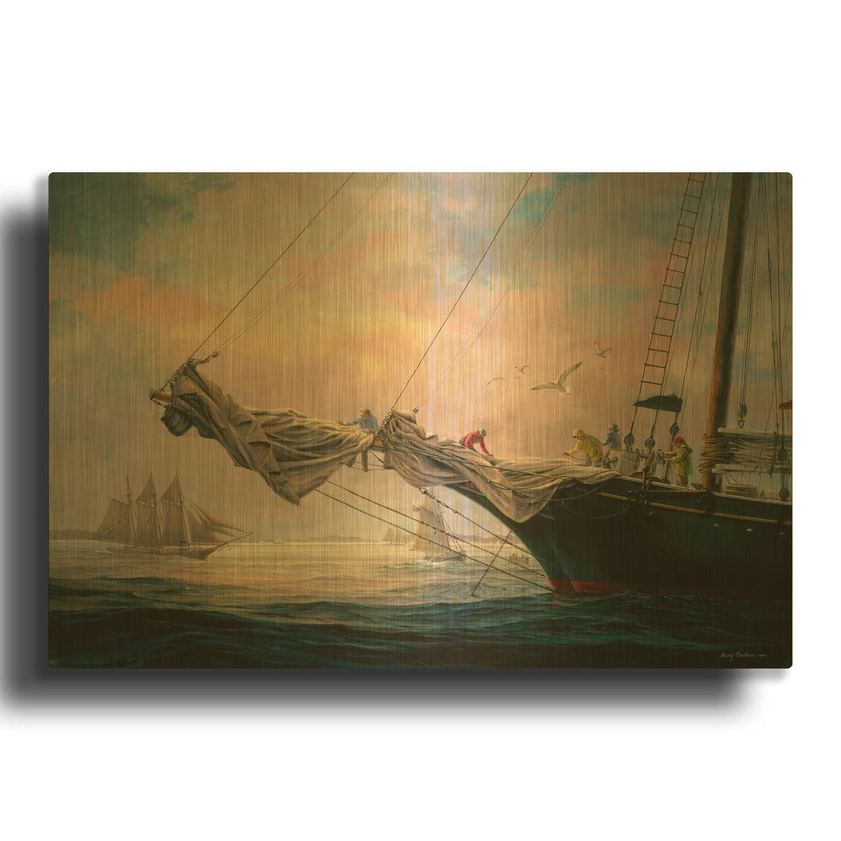 'Star Of India' By Nicky Boehme Gold Metal Wall Art