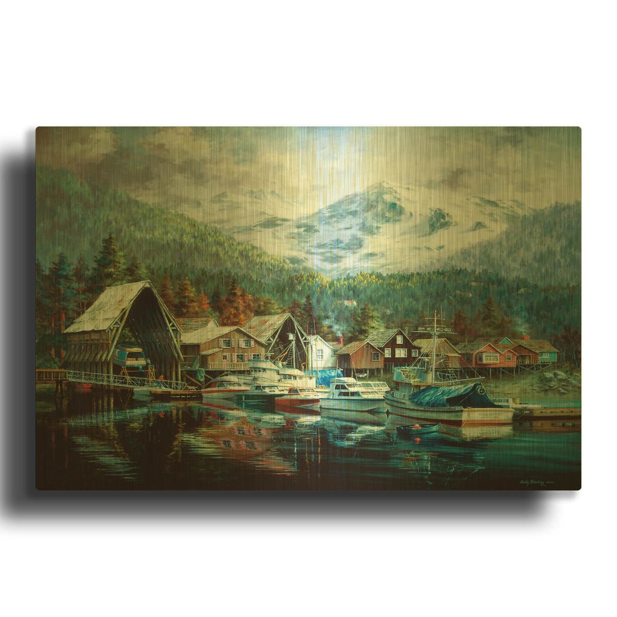 'Season' By Nicky Boehme Gold Metal Wall Art