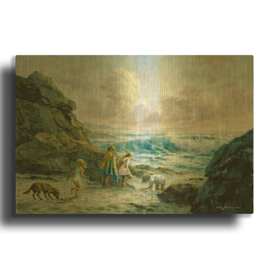 'Once Upon A Time' By Nicky Boehme Gold Metal Wall Art