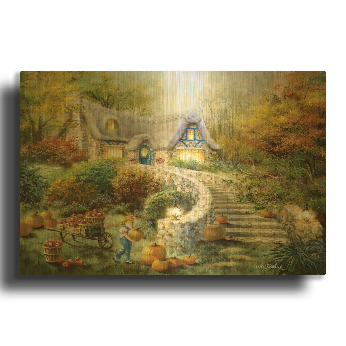 'Country Harvest' By Nicky Boehme Gold Metal Wall Art