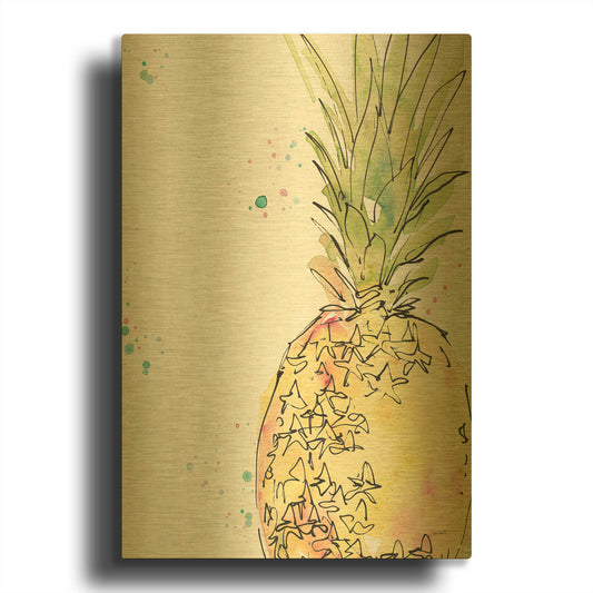 'Palm Passion IX' By Anne Tavoletti Gold Metal Wall Art