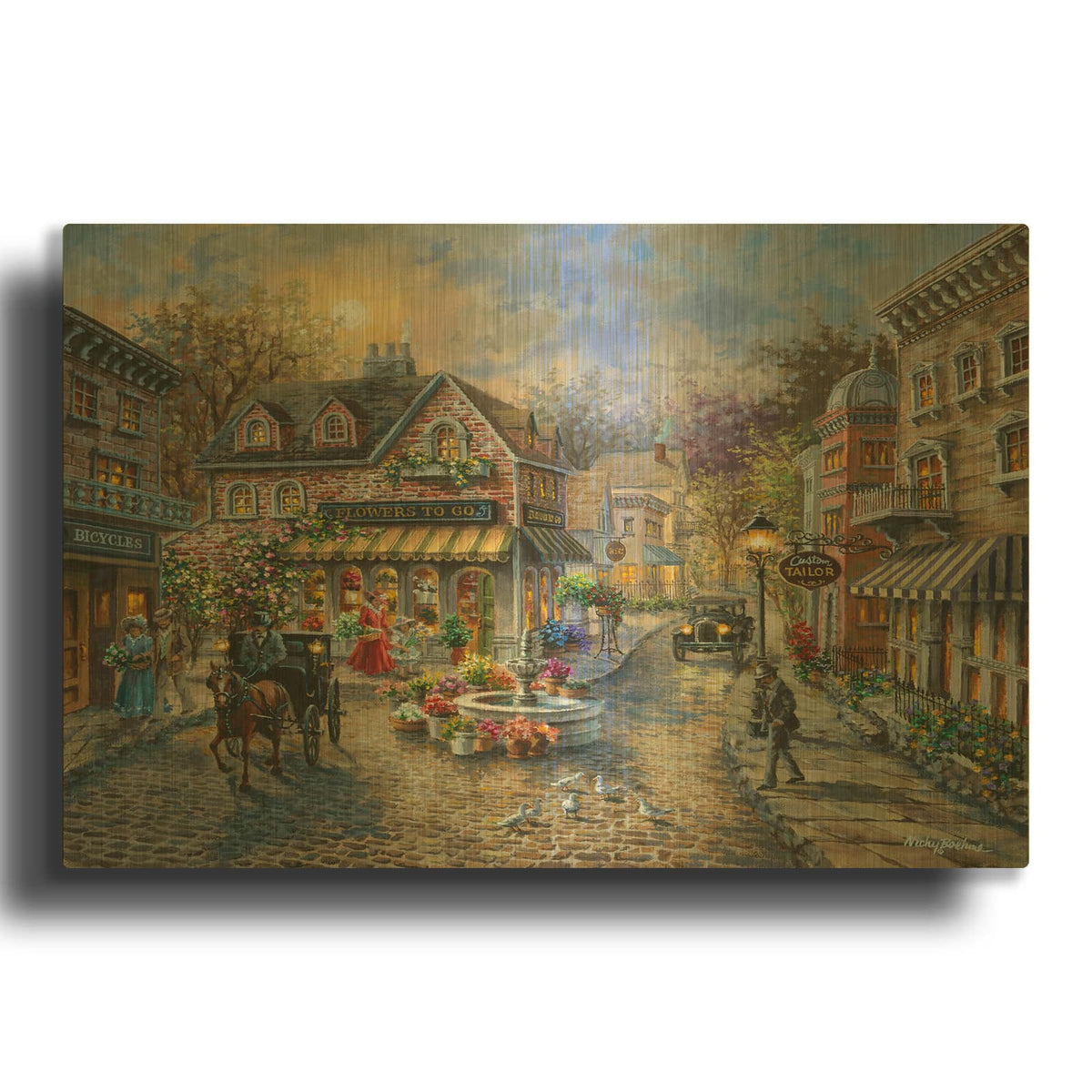 'Rememberance' By Nicky Boehme Gold Metal Wall Art